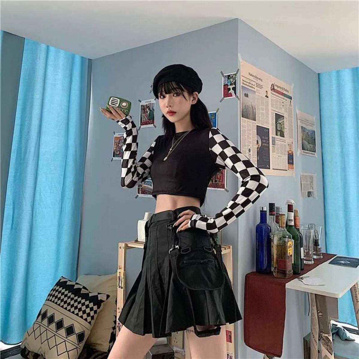 Harajuku Checkered Shirt