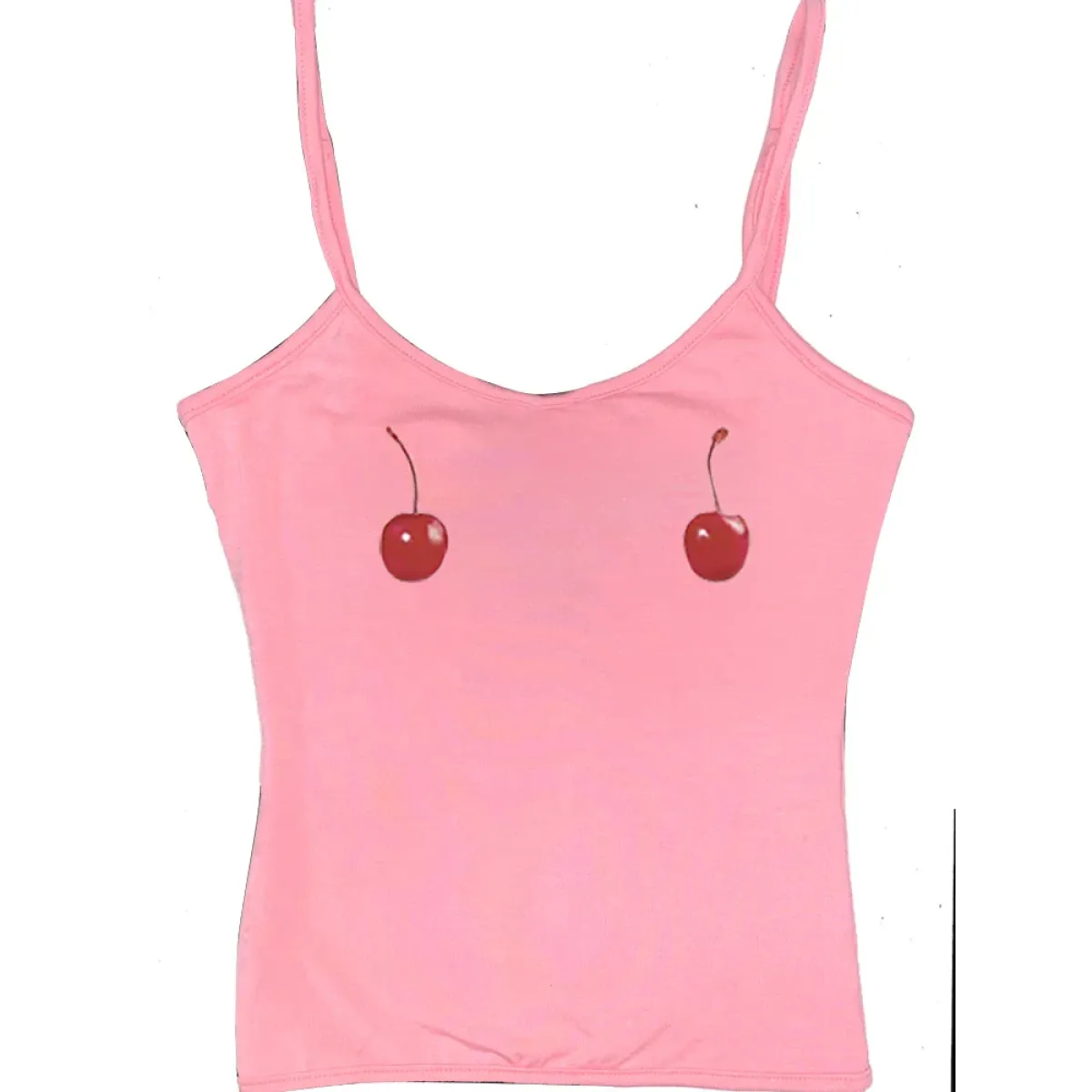 Harajuku Cherry Tee - Sleeveless Streetwear Crop