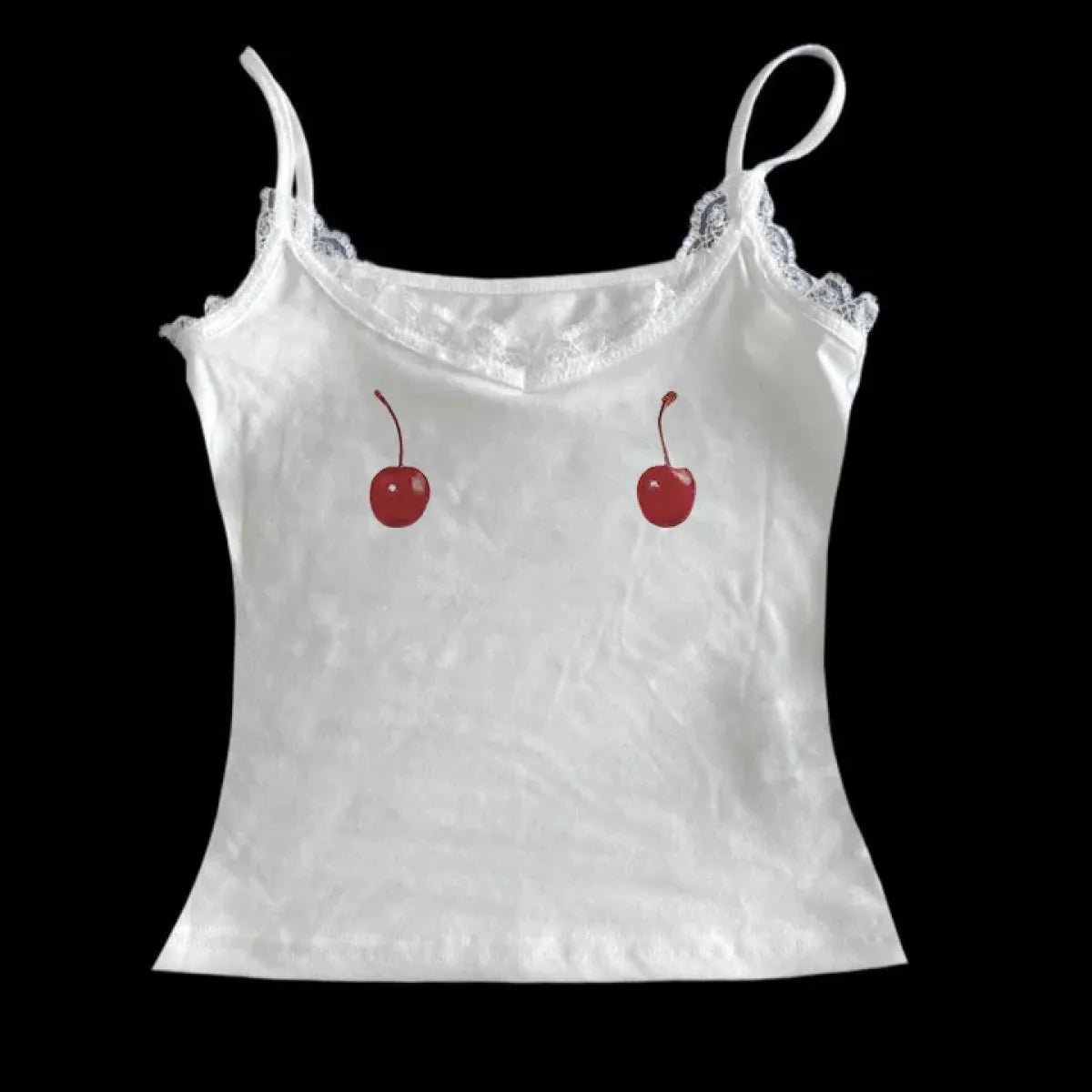 Harajuku Cherry Tee - Sleeveless Streetwear Crop