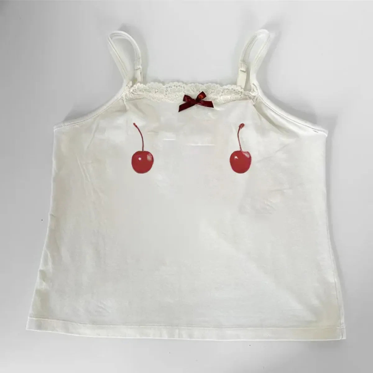 Harajuku Cherry Tee - Sleeveless Streetwear Crop