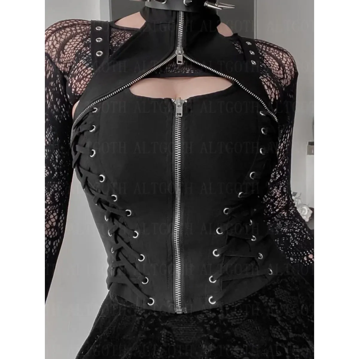 Harajuku Punk Grunge Halter Corset