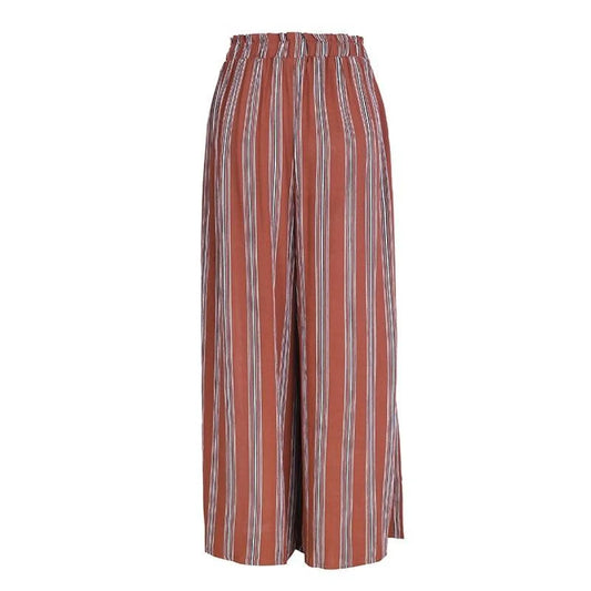 High Waist Loose Striped Pants