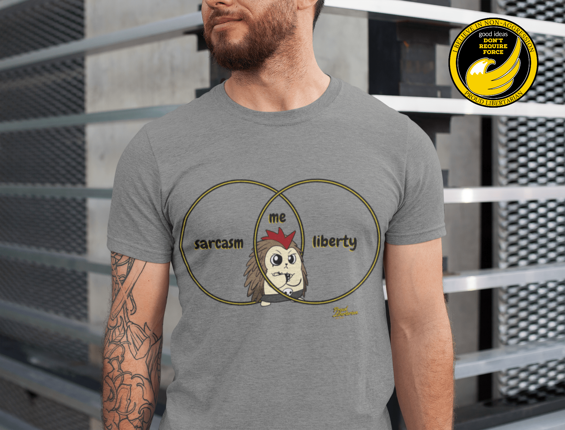 Sarcasm and Liberty Short-Sleeve Unisex T-Shirt