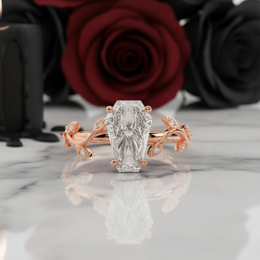 Hell and Back Ring - Limited Coffin Cut Diamond Option Engagement Ring