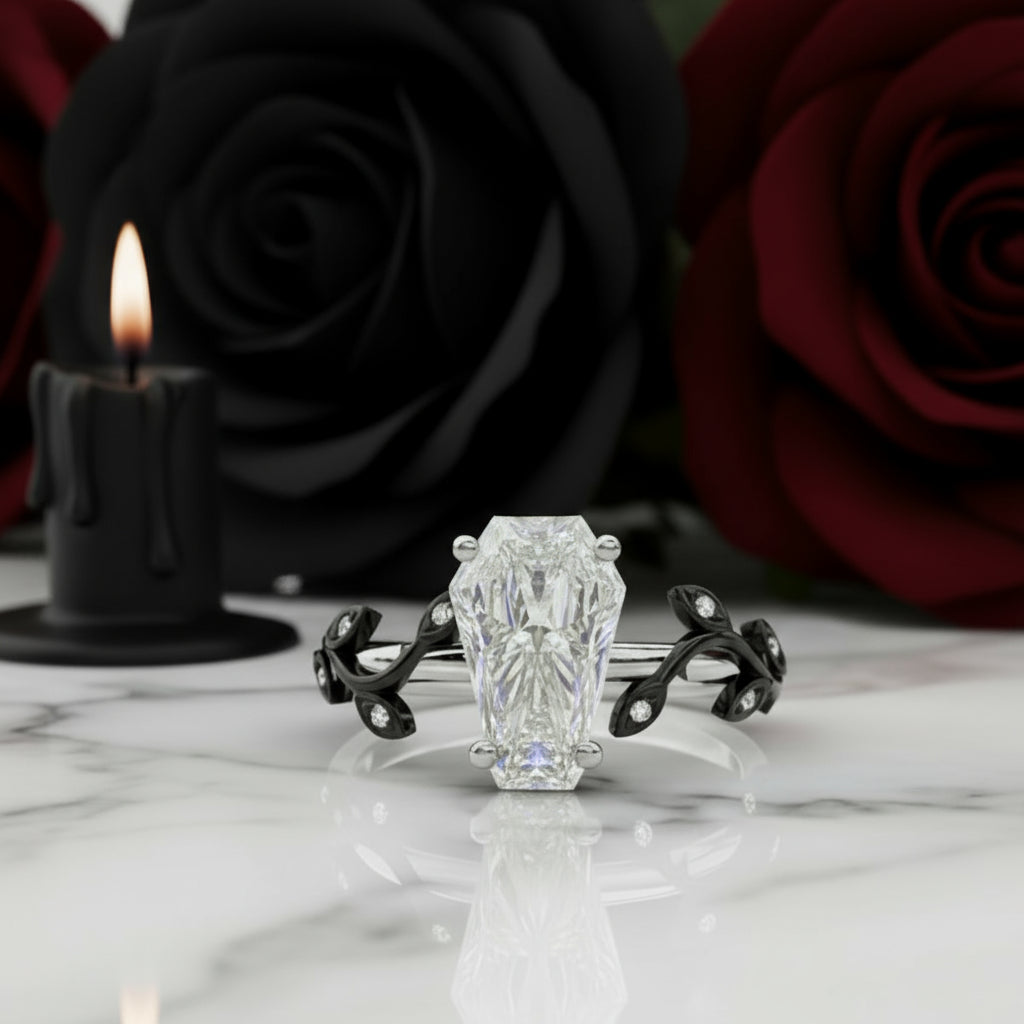 Hell and Back Ring - Limited Coffin Cut Diamond Option Engagement Ring