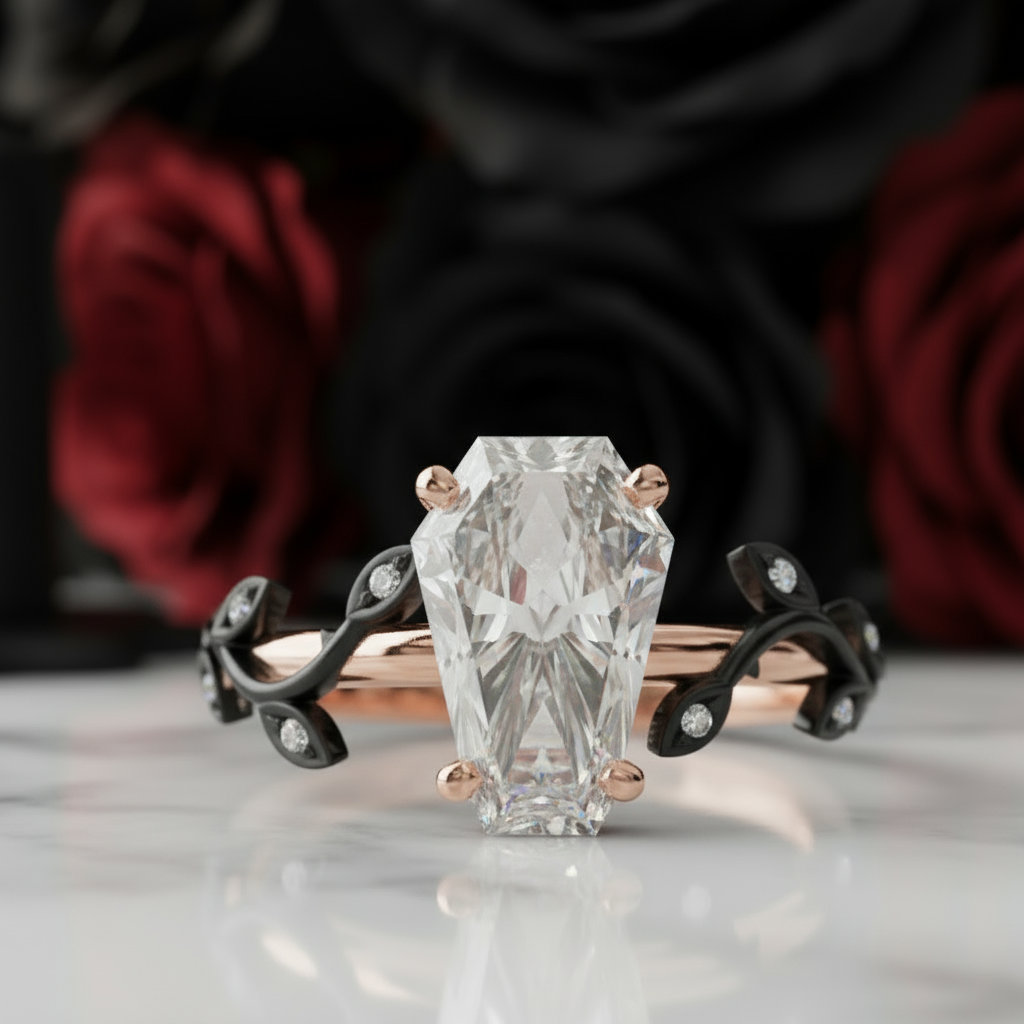 Hell and Back Ring - Limited Coffin Cut Diamond Option Engagement Ring