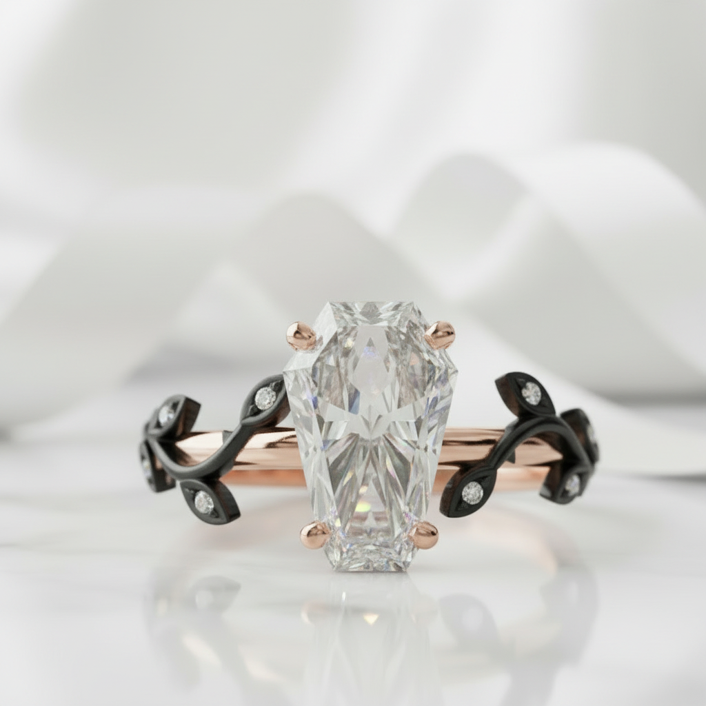 Hell and Back Ring - Limited Coffin Cut Diamond Option Engagement Ring