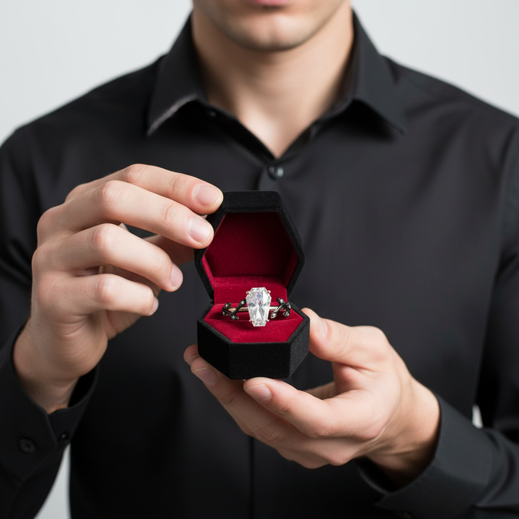 Hell and Back Ring - Limited Coffin Cut Diamond Option Engagement Ring