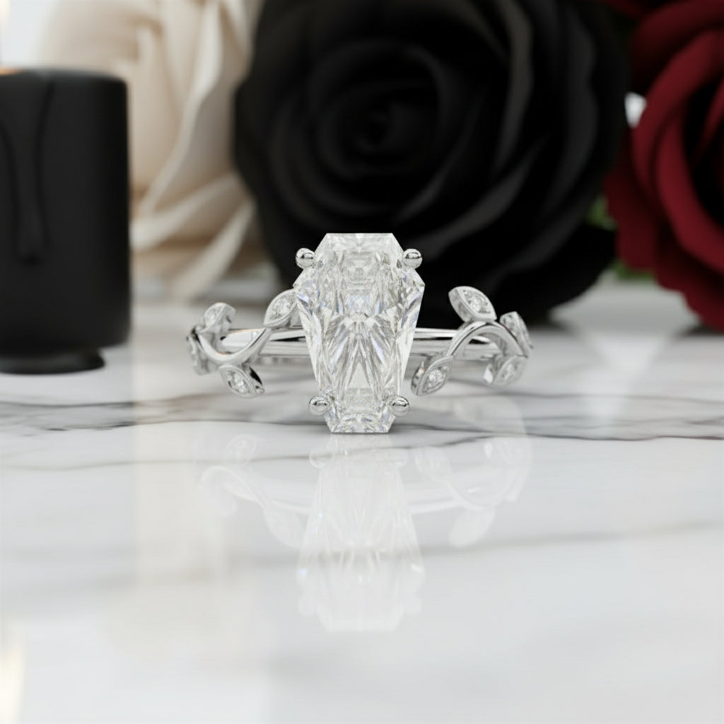 Hell and Back Ring - Limited Coffin Cut Diamond Option Engagement Ring