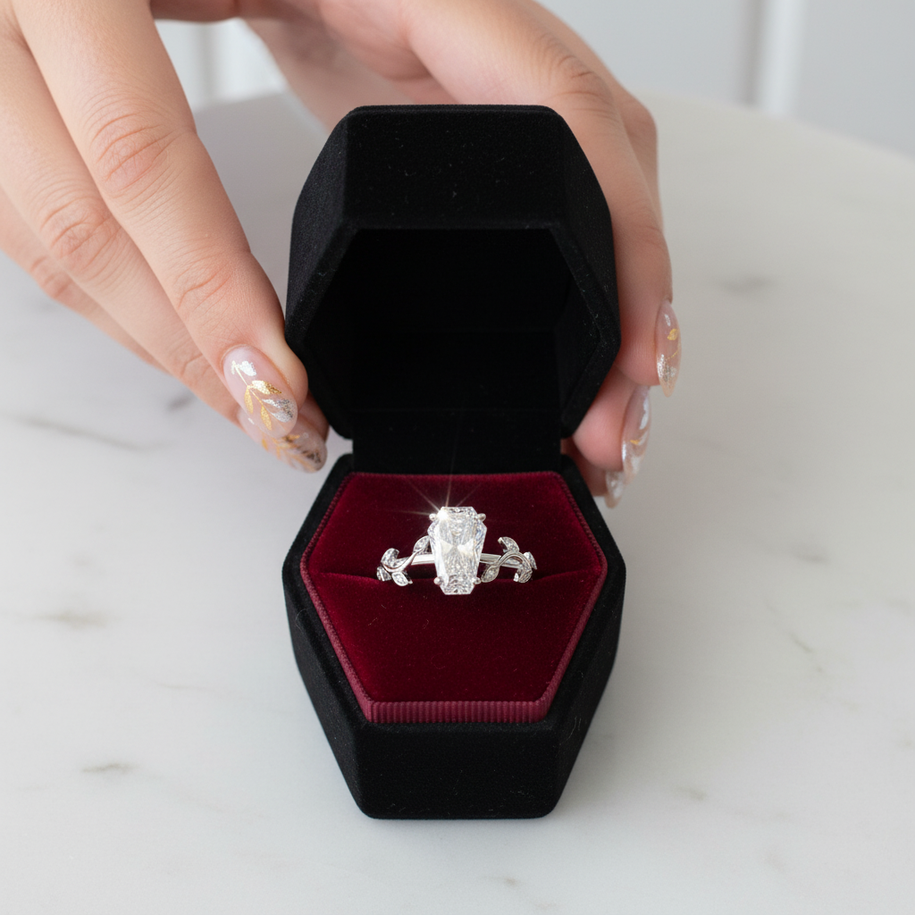 Hell and Back Ring - Limited Coffin Cut Diamond Option Engagement Ring