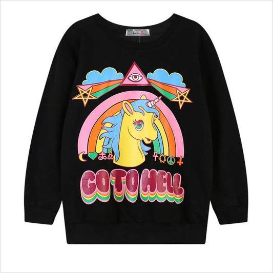 Unicorn Go To Hell Sweatshirt