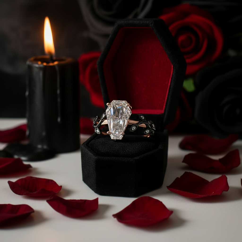 Hell and Back Ring - Limited Coffin Cut Diamond Option Engagement Ring