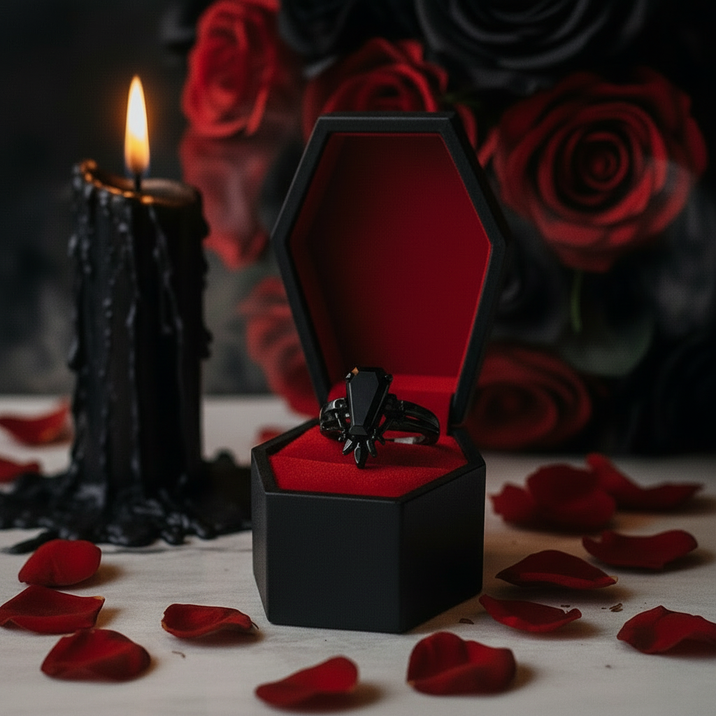 True Love Rings- 14k White Gold Limited Coffin Cut Diamond Option Rings