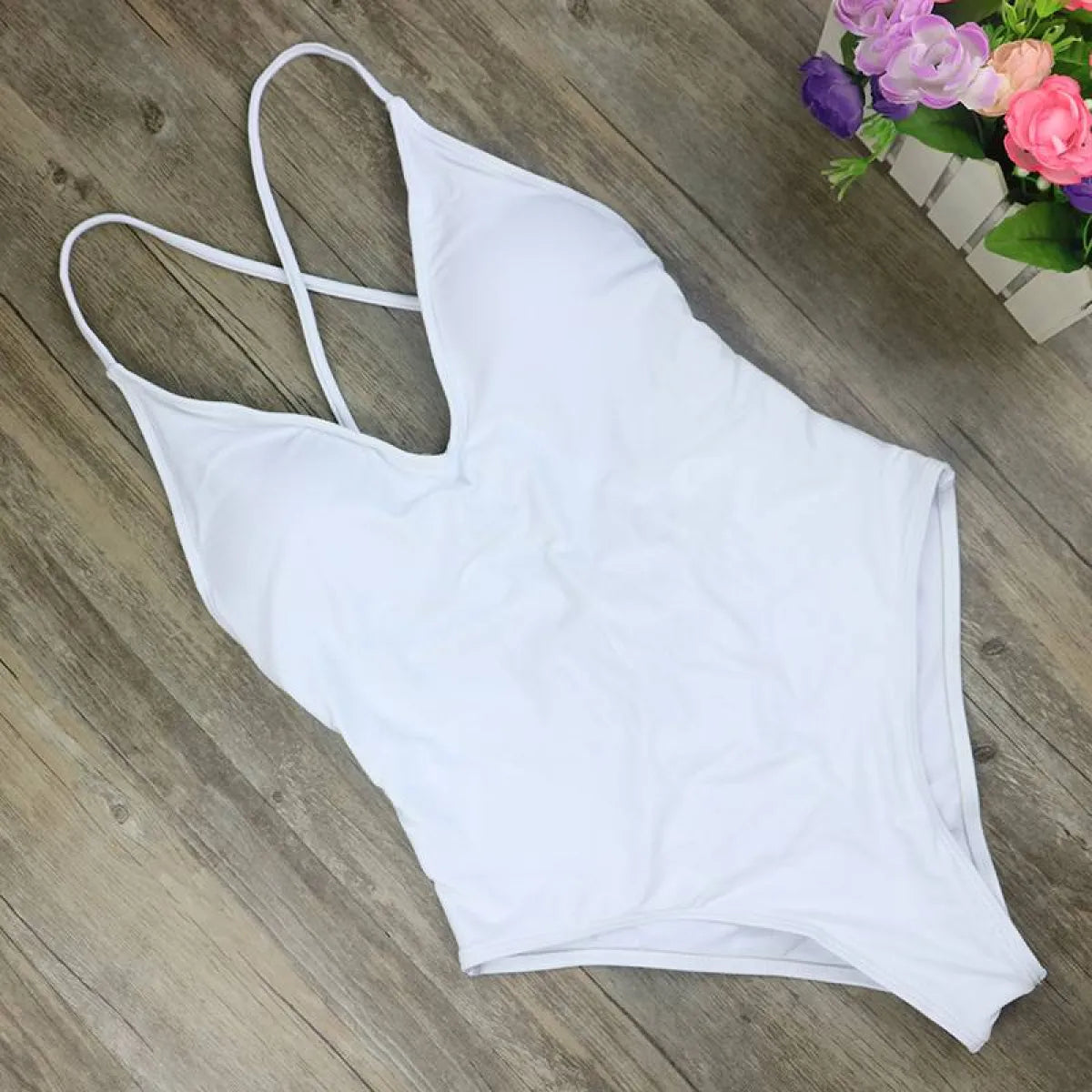 High Cut Backless Swimsuit