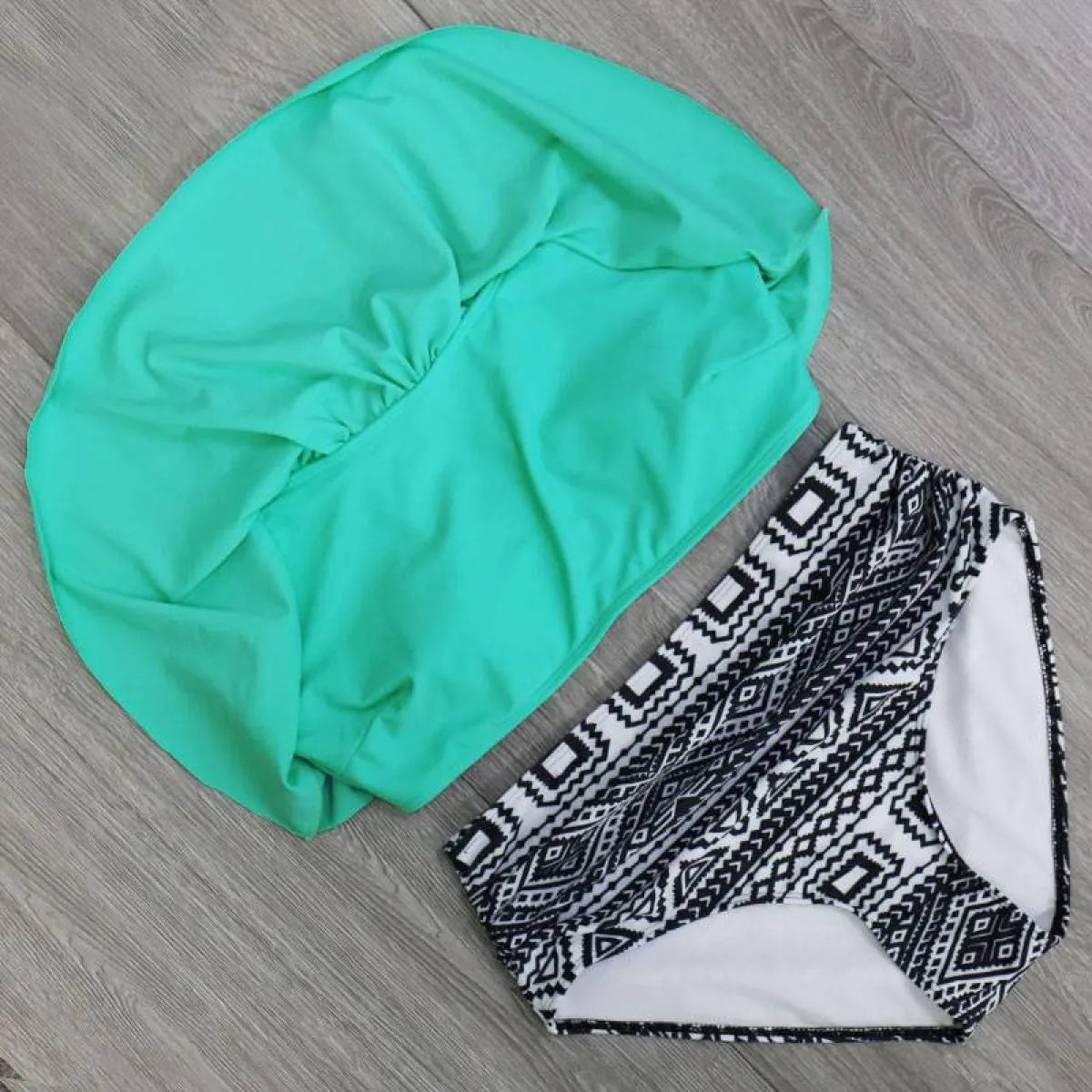 High Waist Halter Bikini Set