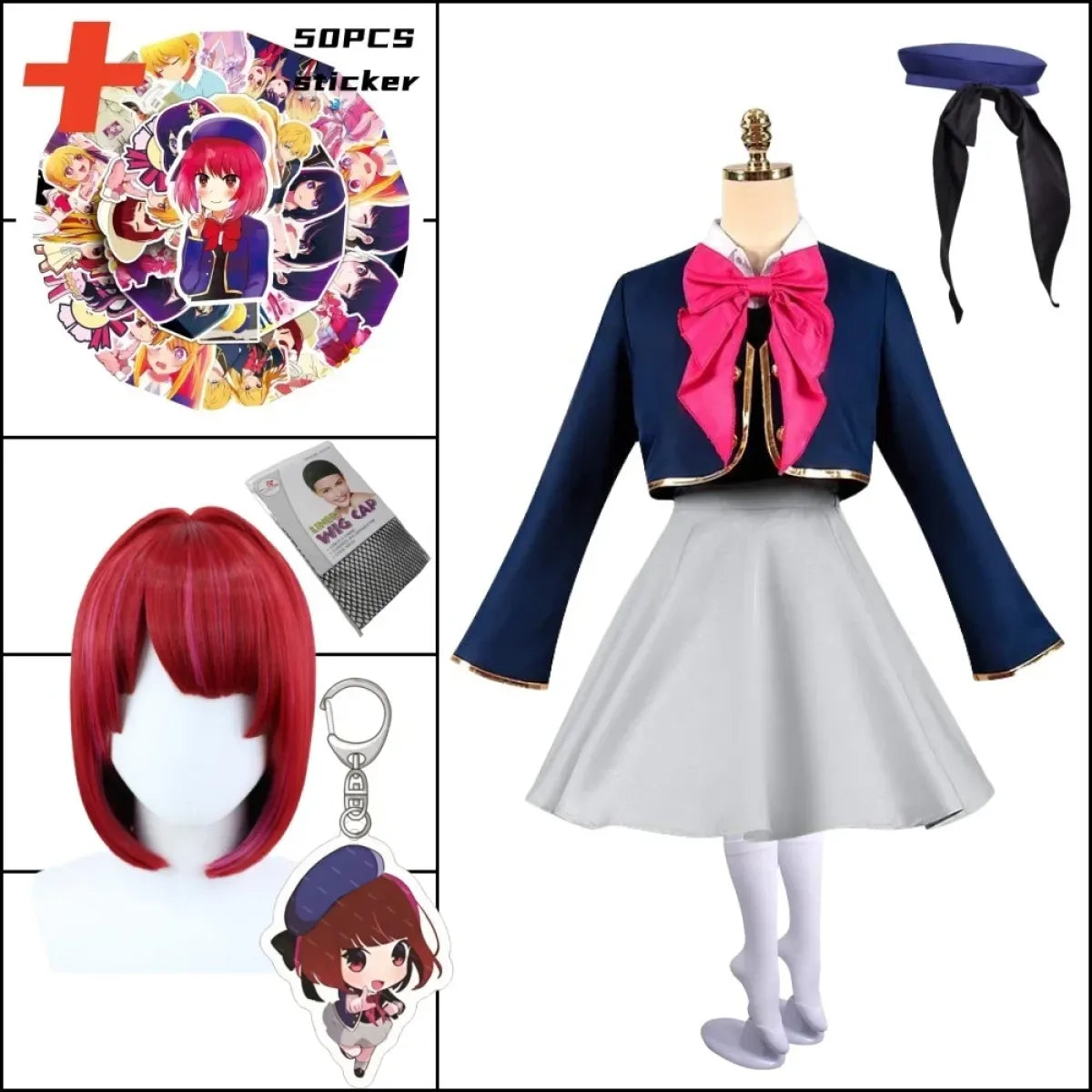 OSHI NO KO Ai Hoshino Cosplay Costume - Hoshino Rubii Arima Kana Lolita Dress