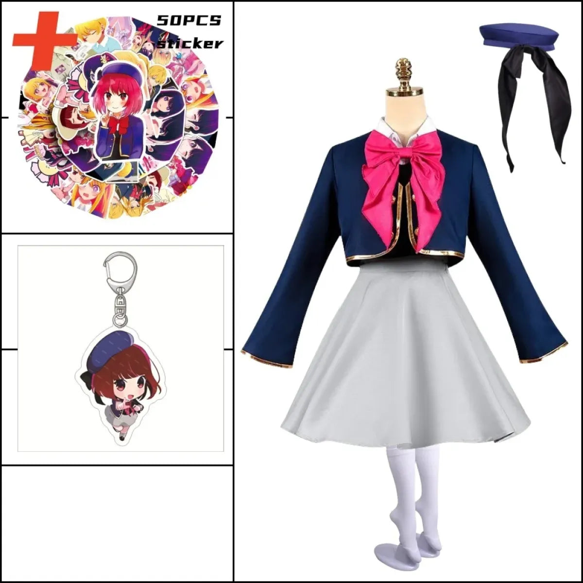 Hoshino Rubii Cosplay Costume - Oshi no Ko Anime JK Uniform Dress