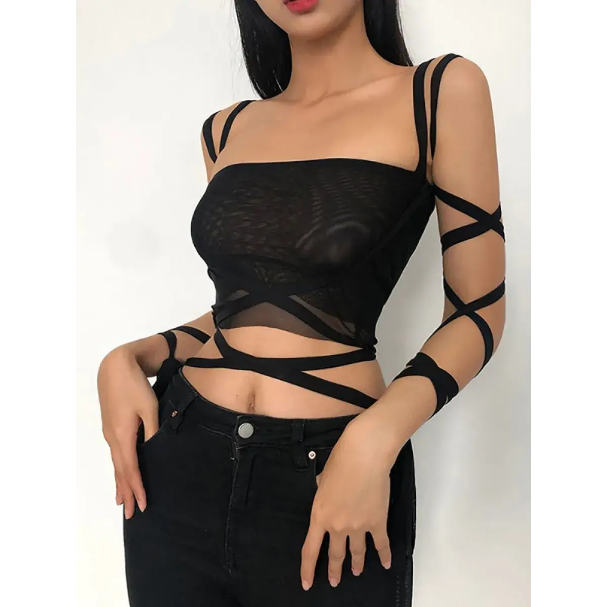 Dark Ice Punk Lace Camis