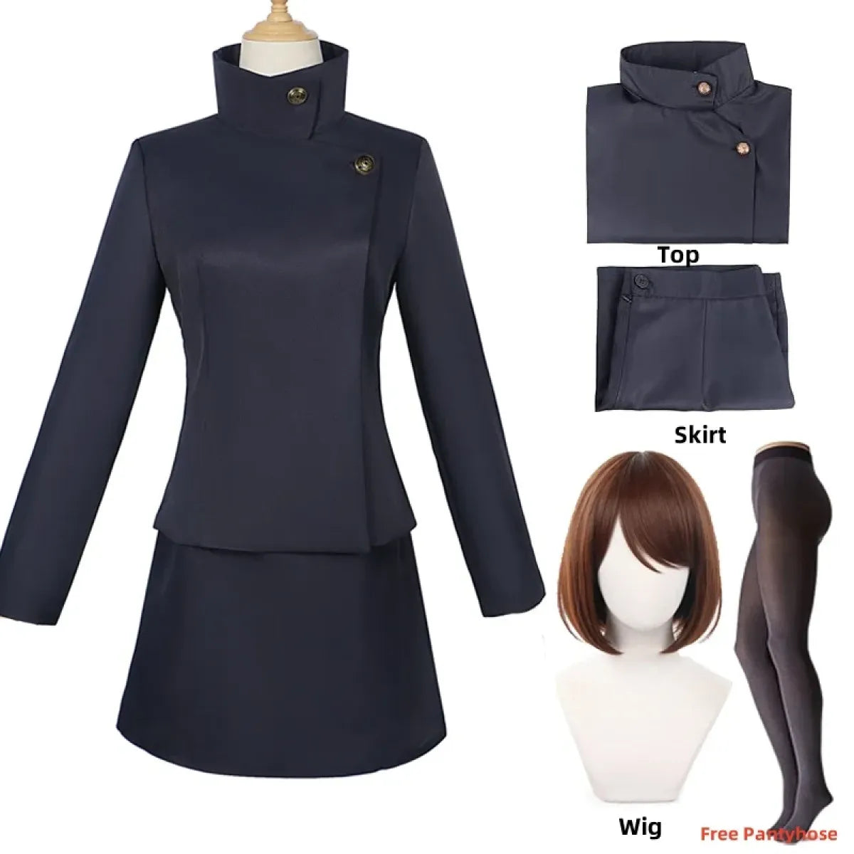 Ieiri Shoko Cosplay Outfit – Jujutsu Kaisen School Uniform Set