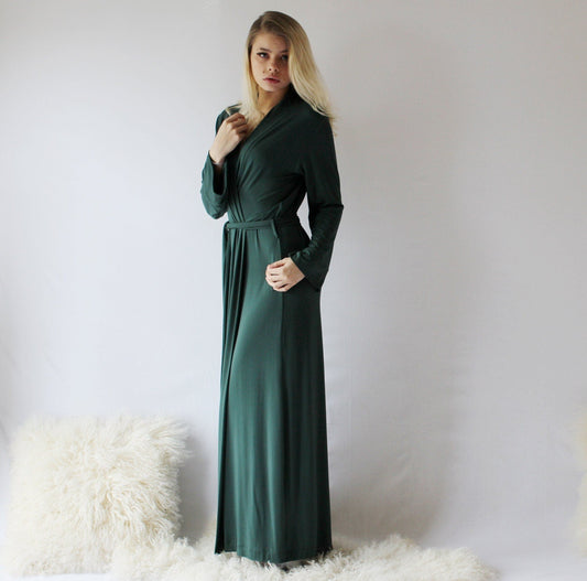 Womens Long Bamboo Robe