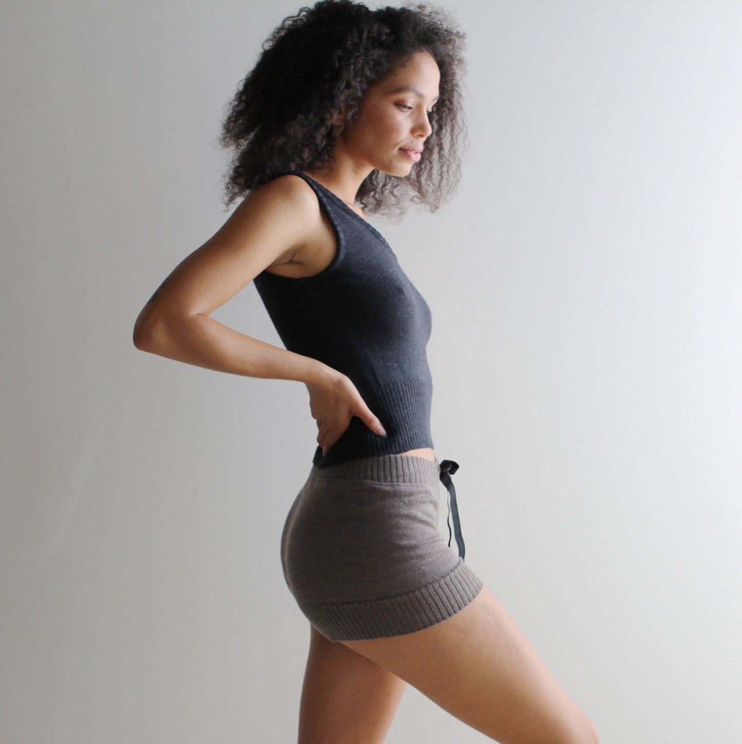 Merino Wool Sweater Knit Tank Top