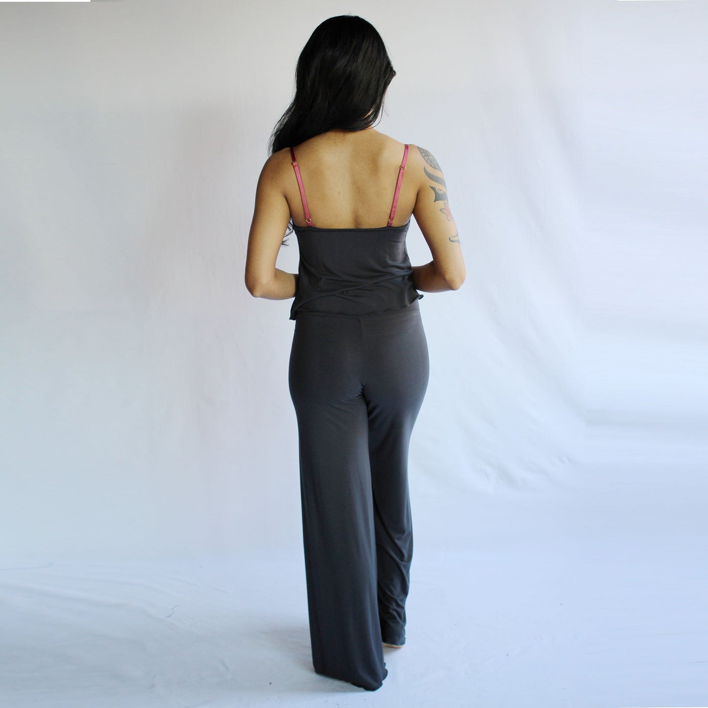 Bamboo Pajama Set with draped neckline