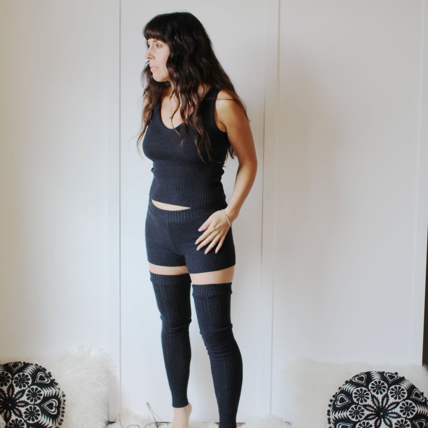 Merino Wool Sweater Knit Tank Top