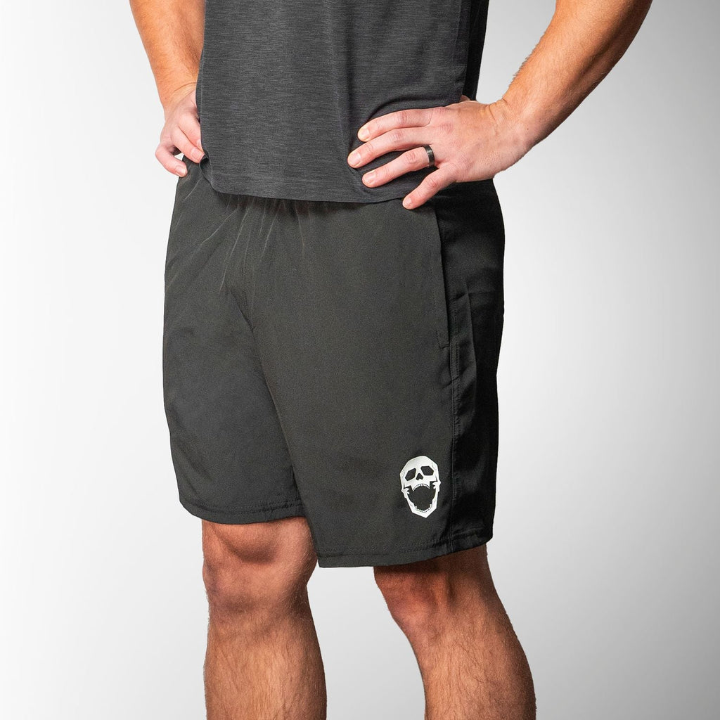 Men’s gym and training shorts with skull graphic