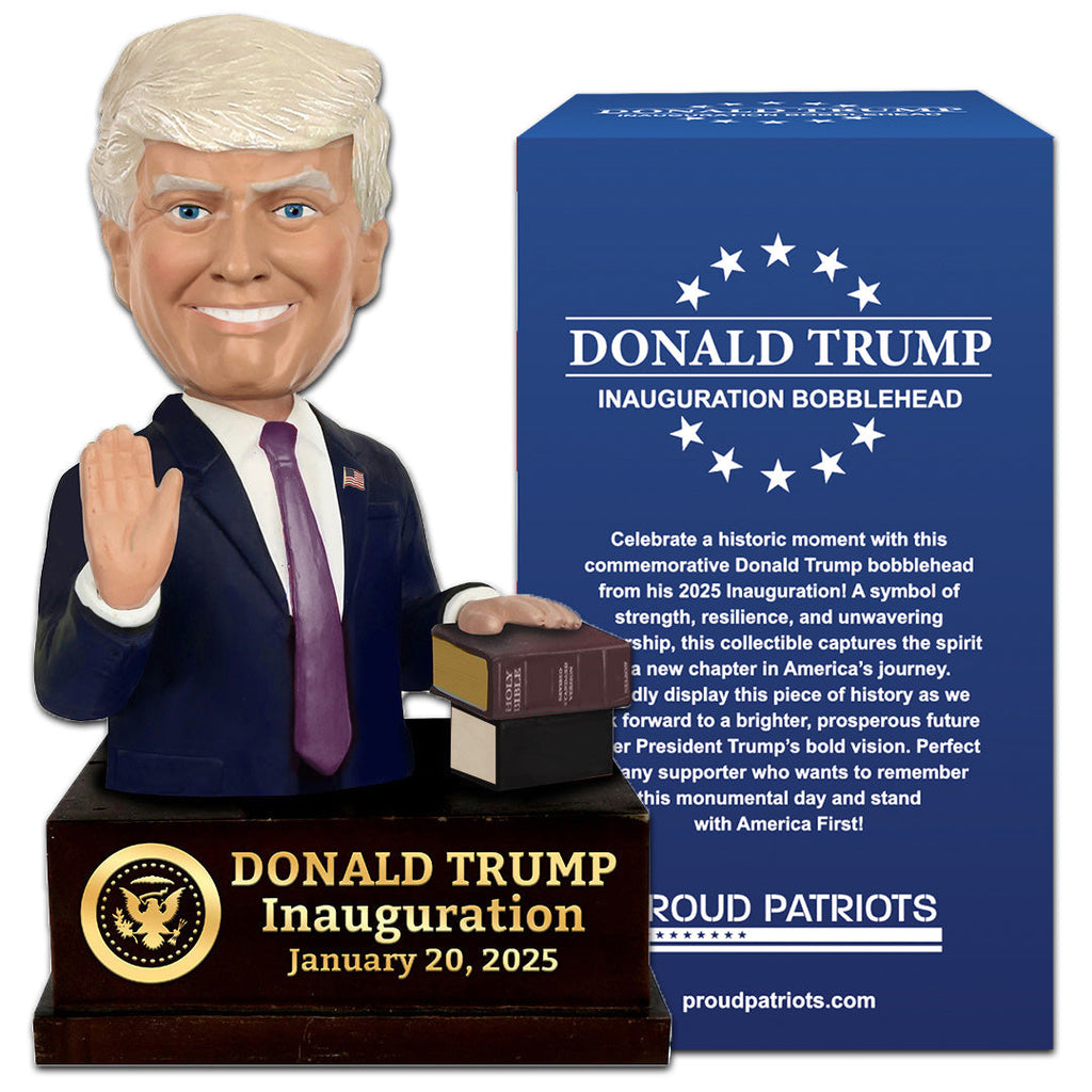 President Trump Inauguration Bobblehead – Proud Patriot collectible figure
