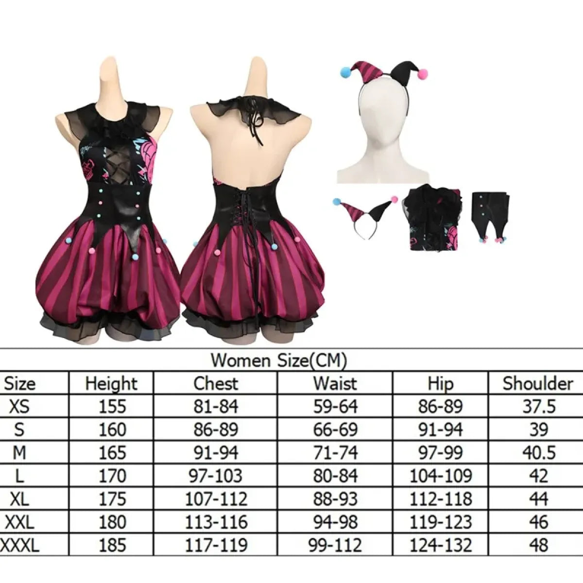 LoL Jinx Swimsuit Cosplay - Two-Piece Bikini for Summer & Halloween