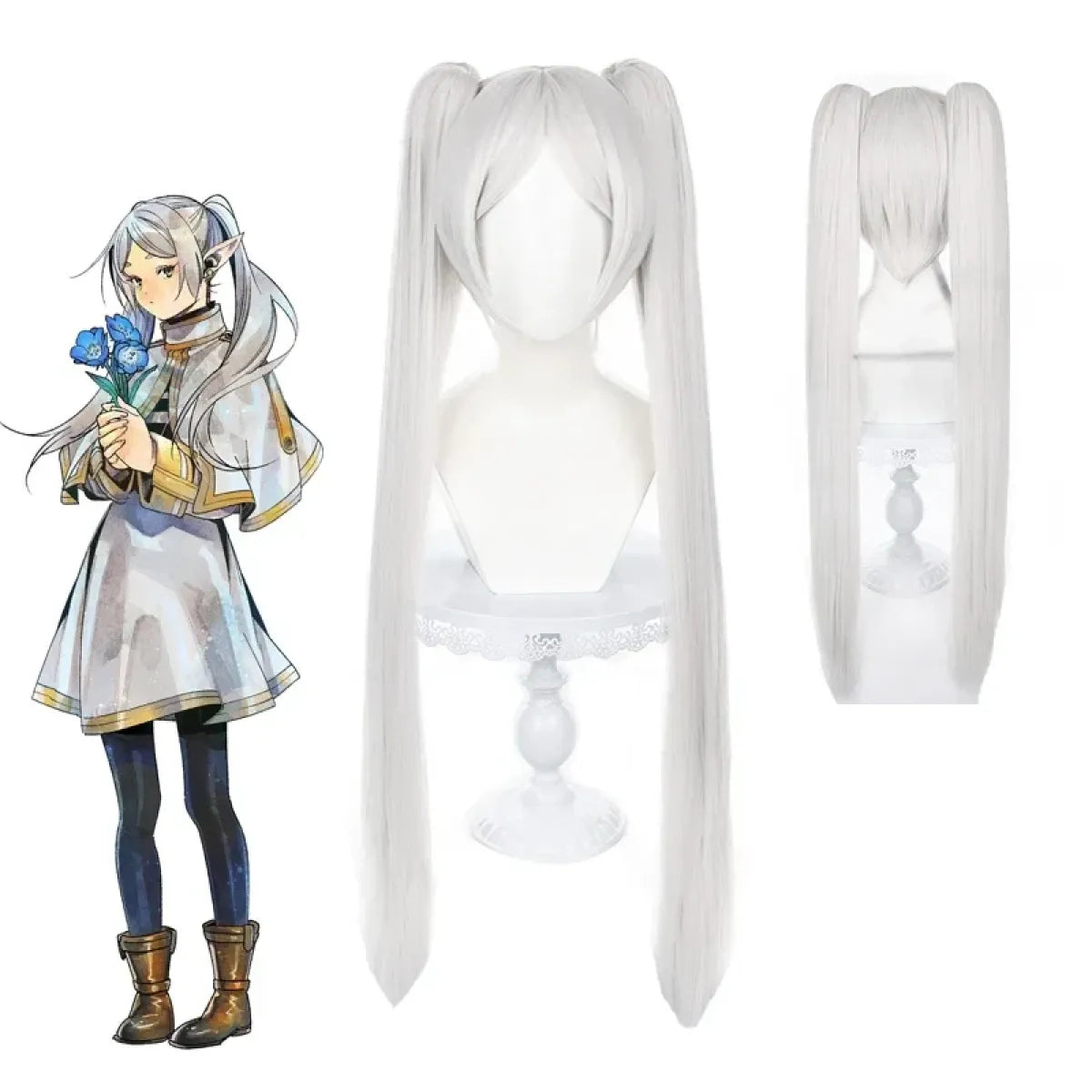 Frieren: Beyond Journey’s End Cosplay Costume – Dress with Wig & Accessories