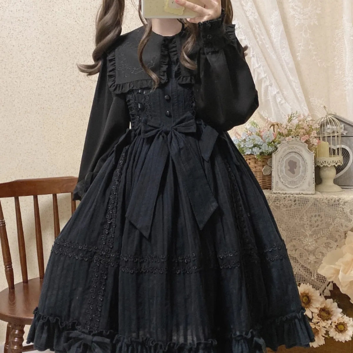 Kawaii Bow Blouse Lolita Shirt