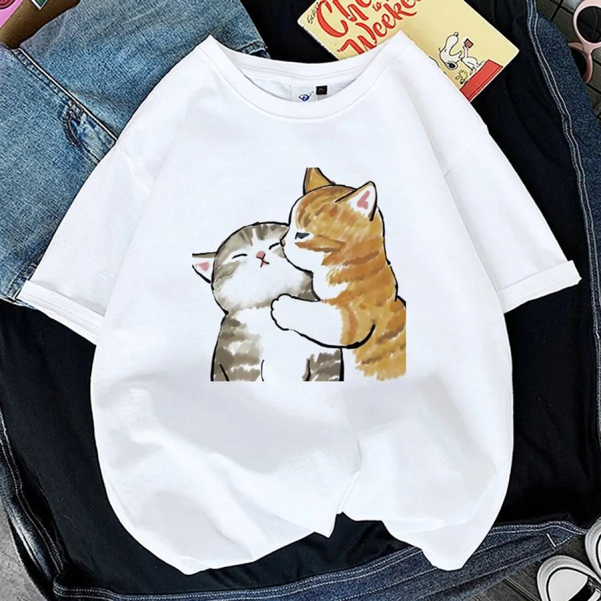 Kawaii Cat Graphic Tees