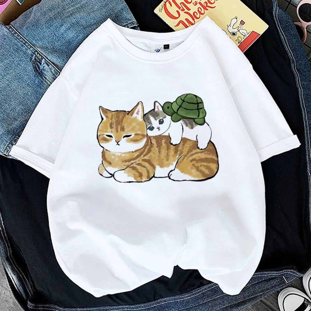 Kawaii Cat Graphic Tees