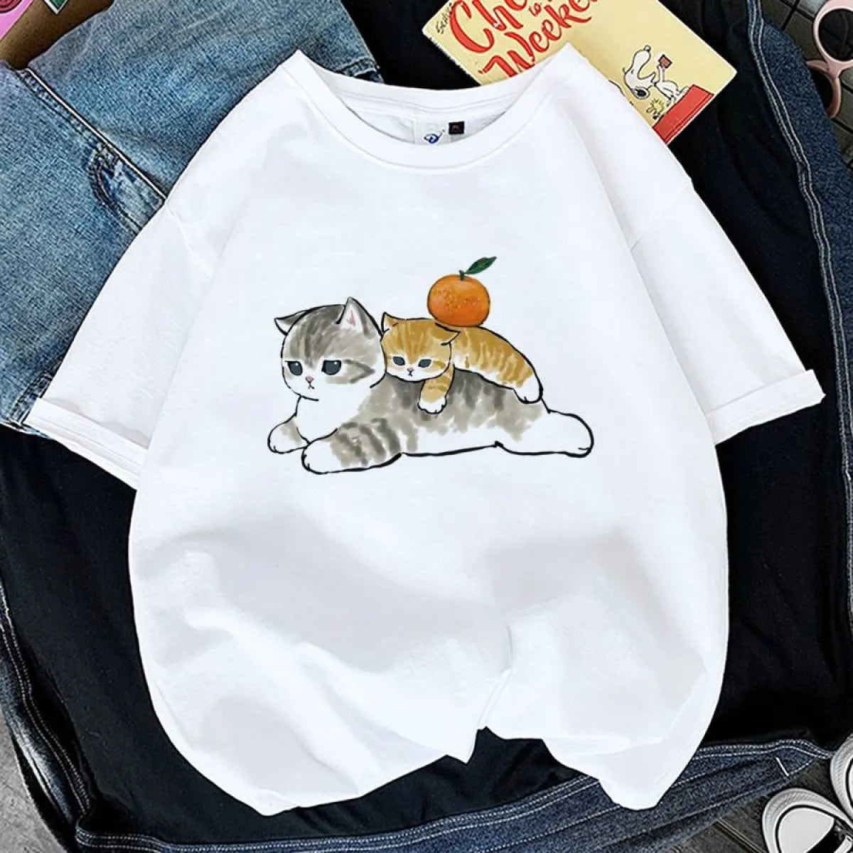 Kawaii Cat Graphic Tees