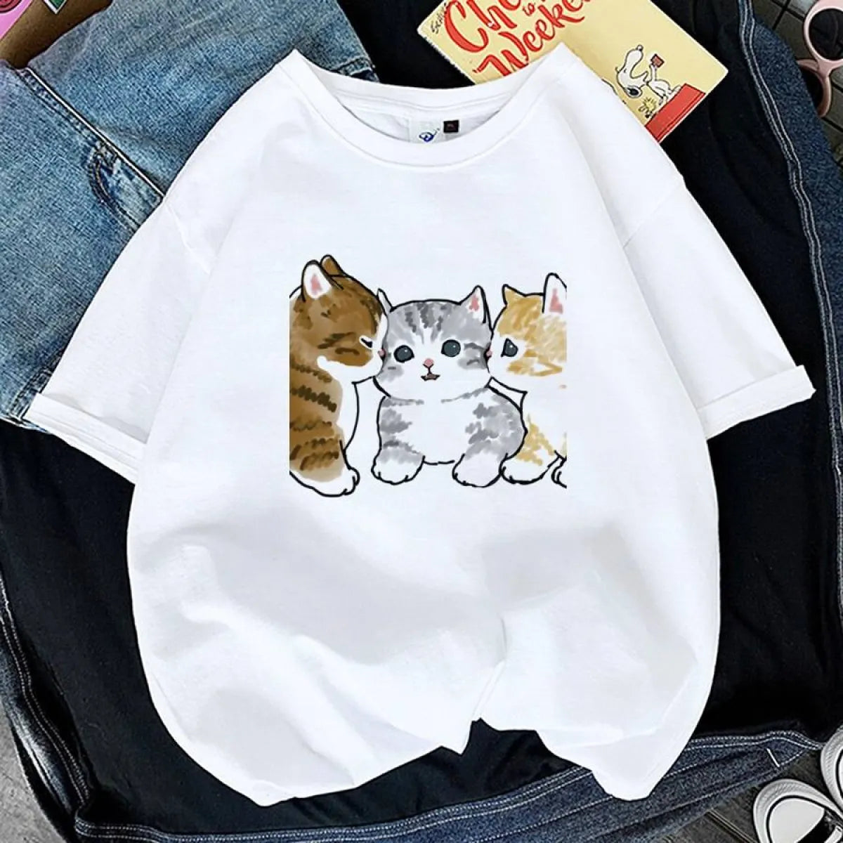 Kawaii Cat Graphic Tees