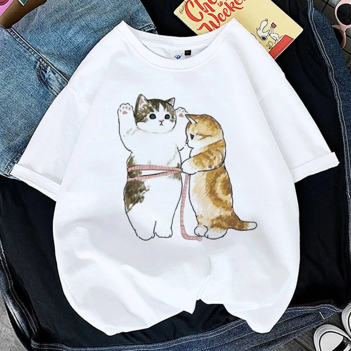 Kawaii Cat Graphic Tees