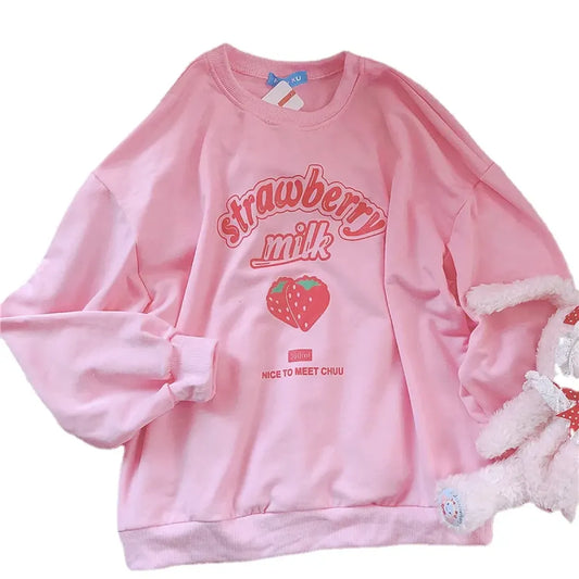 Harajuku Kawaii Strawberry Sweatshirt
