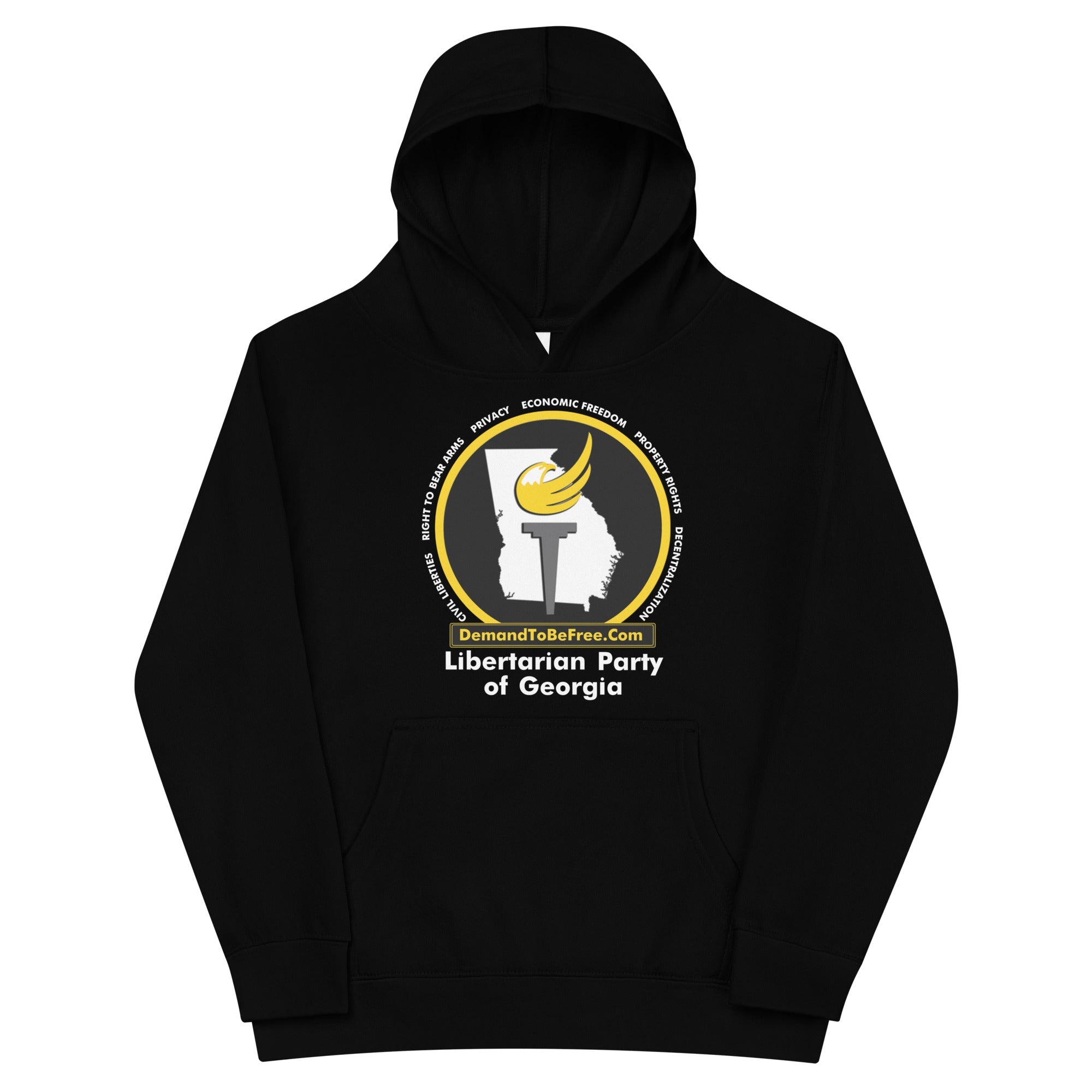 Libertarian Party of Georgia Kid's Fleece Hoodie