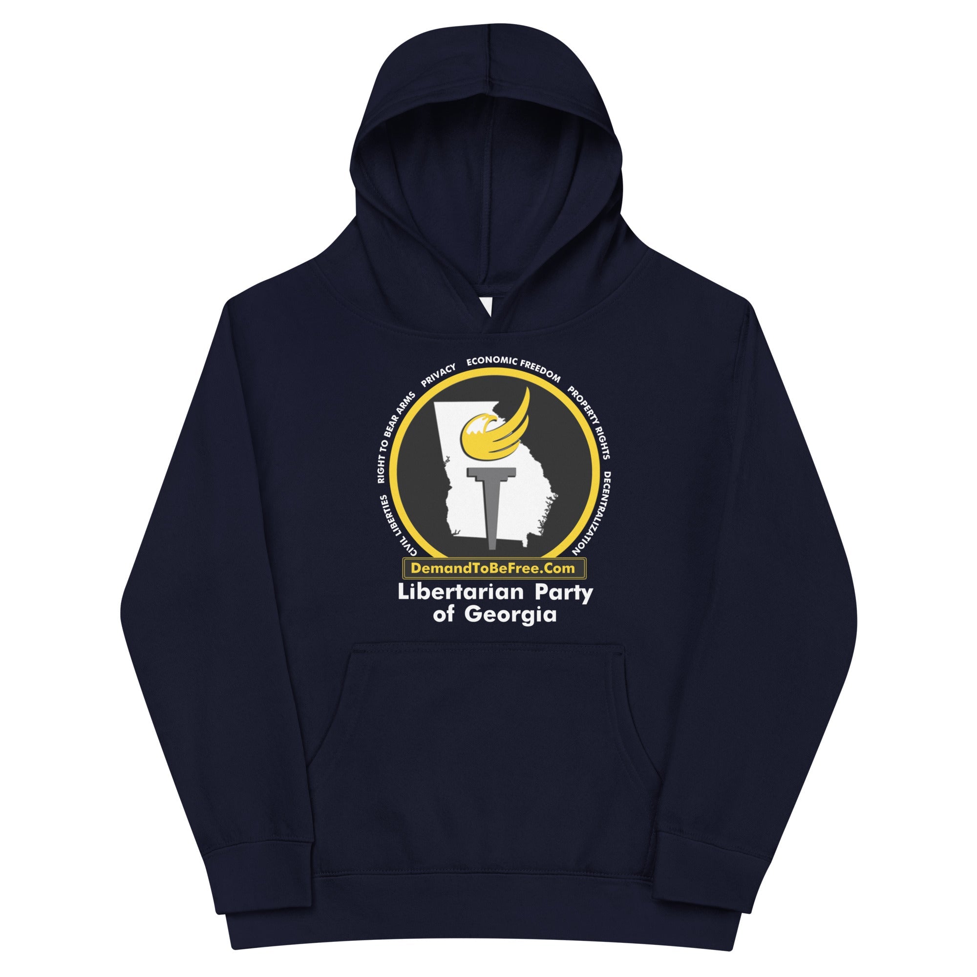 Libertarian Party of Georgia Kid's Fleece Hoodie