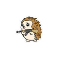 AK Porcupine Cartoon Bubble-free stickers