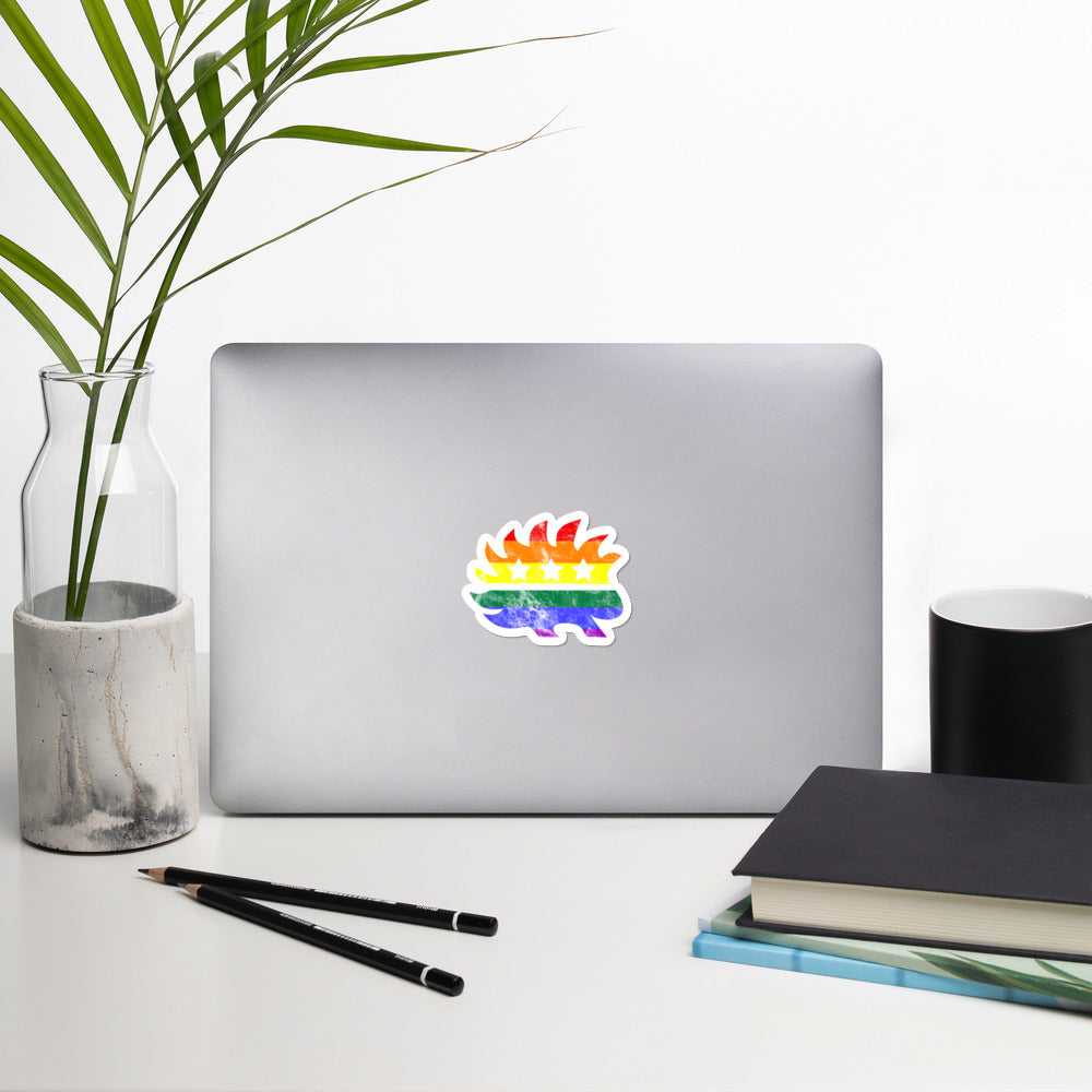 LGBT Porcupine Bubble-free stickers