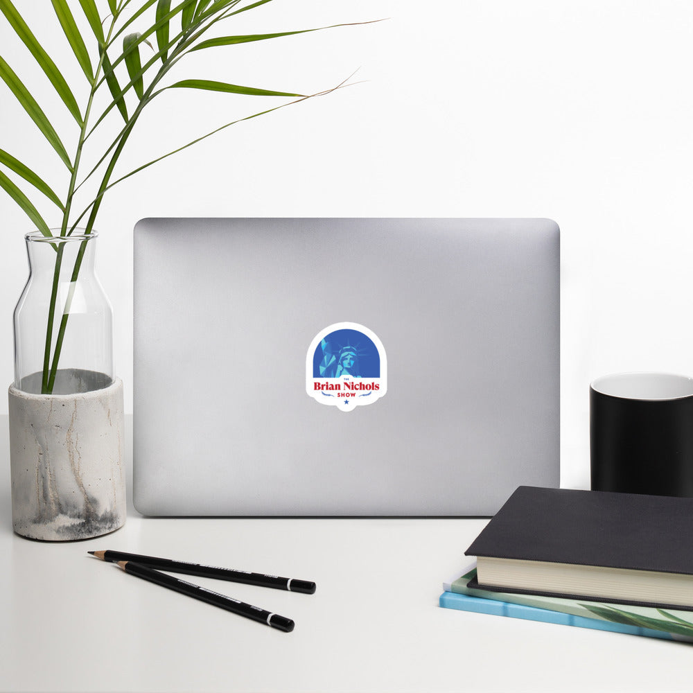 The Brian Nichols Show Logo Bubble-free stickers