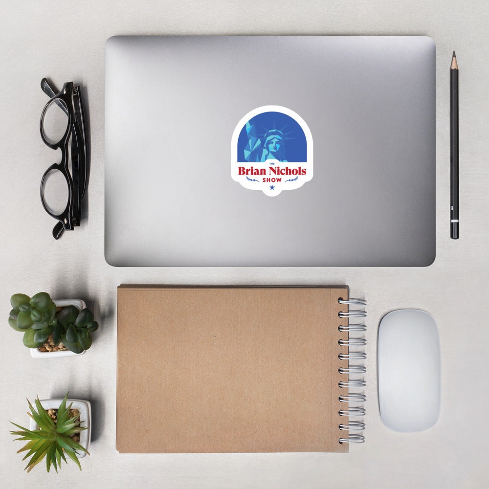The Brian Nichols Show Logo Bubble-free stickers