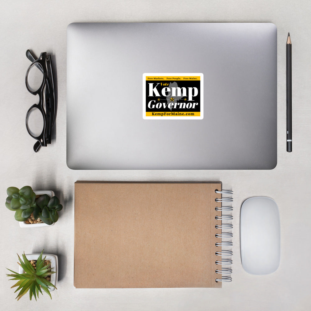 Kemp for Maine Bubble-free stickers