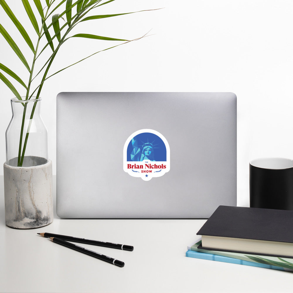 The Brian Nichols Show Logo Bubble-free stickers