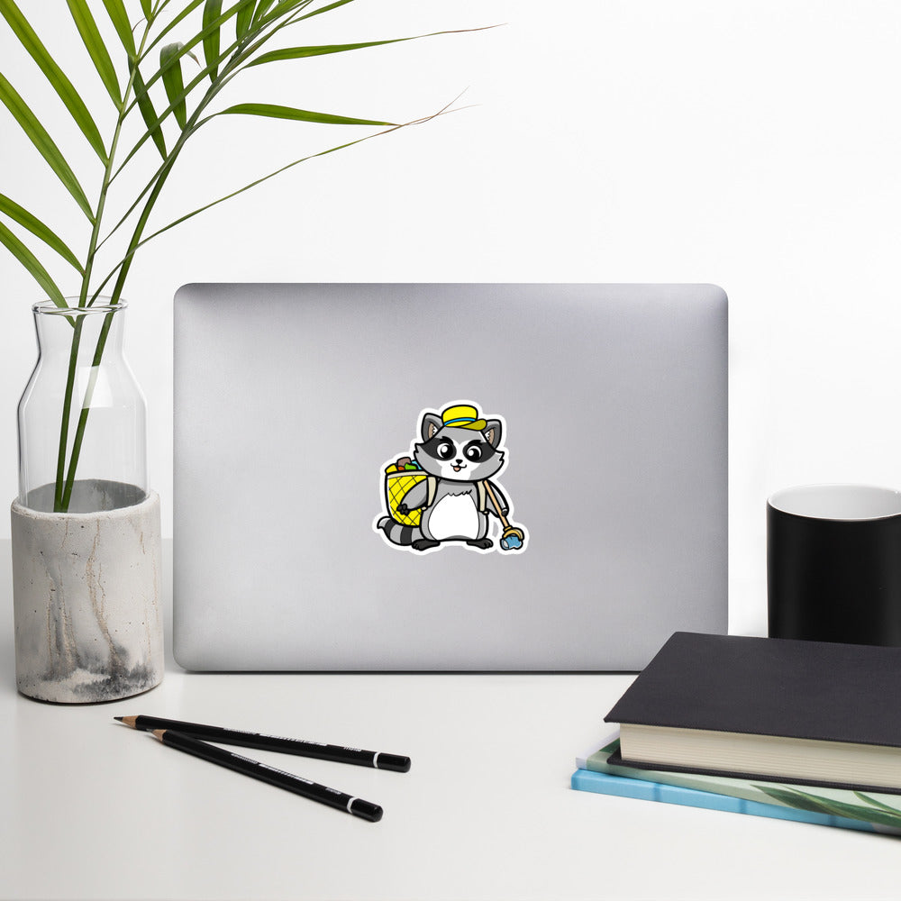Trash Panda Cartoon Voluntary Raccoon Bubble-free stickers