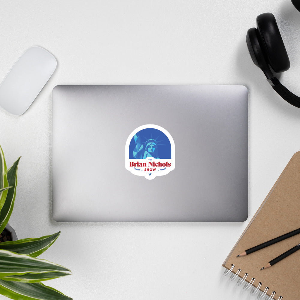 The Brian Nichols Show Logo Bubble-free stickers