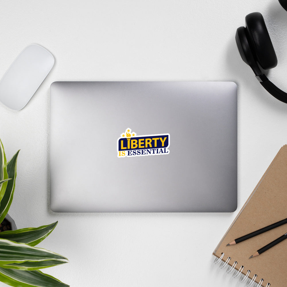 Liberty is Essential Bubble-free stickers