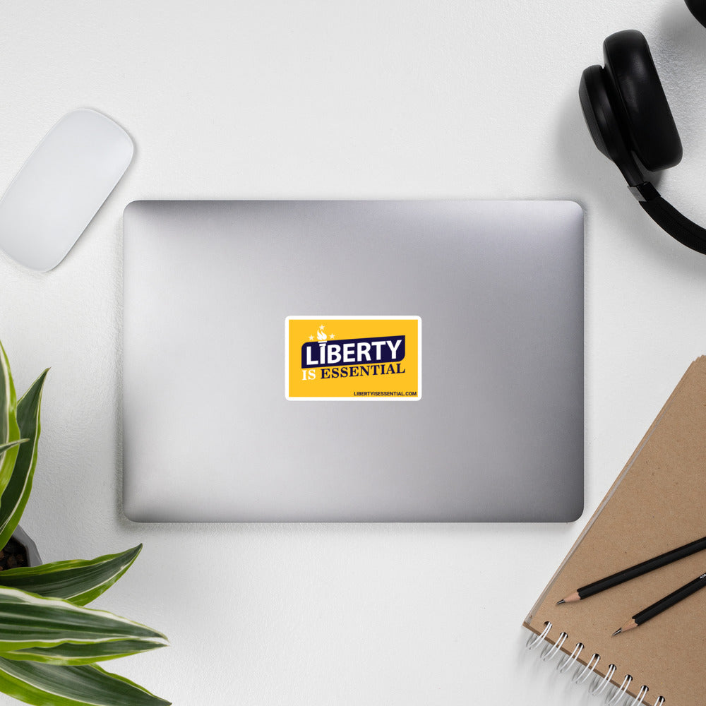 Liberty is Essential Bubble-free stickers